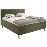Meise Möbel Polsterbett »San Remo«, mit Bettkasten, grün - 160x200 cm