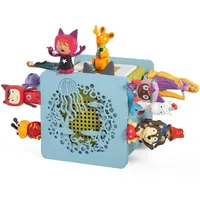 Xozoyo Metall Tonie Regal vollständig magnetisches Toniebox Regal tonie aufbewahrung für bis zu 25-40 Figuren + Box, Tonie regal Mädchen & Jungen in Blau tonieregal zum hinstellen(Blaues Korallenriff)