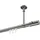 Interdeco GARDINENSTANGE INNENLAUF Sonette Zoena 480 cm (geteilt in 3 x 160 cm), 1-läufig, 20 mm Ø Edelstahl-Optik