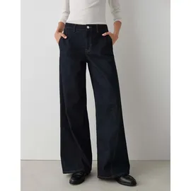 Opus Damen Palazzo | MIVA Sense Palazzo Jeans aus BCI Cotton Mix Mid Rise Dark Rinsed Blue, 38 L32 - 38W / 32L