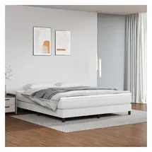 vidaXL Boxspringbett 180 x 200 cm Weiß