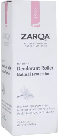 Zarqa Sensitive Deodorant Roller Natural Protection Empfindliche Haut Roller 50ml