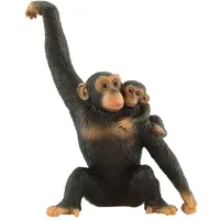 Bullyworld Bullyland - Schimpansin mit Baby
