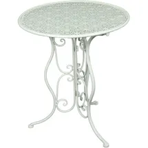 Garden Pleasure Lascar Gartentisch Ø 60 x 70 cm Weiß