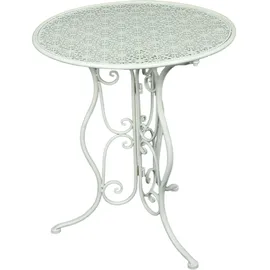Garden Pleasure Lascar Gartentisch Ø 60 x 70 cm Weiß