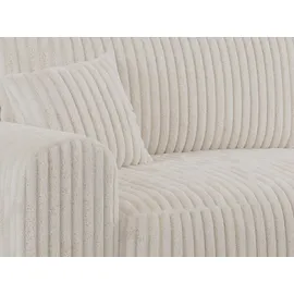 MKS Meble Eckcouch Cord 2-Sitzer Beige