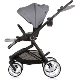 Chipolino 3 in 1 Kombikinderwagen Linea, Sportsitz, i-Size Babyschale, Babywanne grau