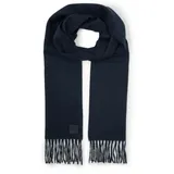 Tom Tailor Strickschal Accessoire, Schal mit Fransen blau