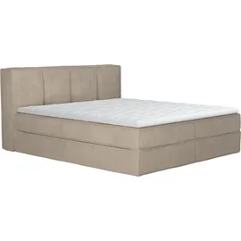 LeGer Home by Lena Gercke Boxspringbett "Addyson", lila (pearl), B:190cm L:230cm, 100% Polyester, LEGER HOME BY LENA GERCKE, Komplettbetten, Boxspringbett, Boxspringbett inkl. Topper, 2 Matratzen