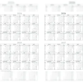 Adina 2026 ADINA Buchkalender Chefplaner A5 schwarz 1 Tag 1 Seite