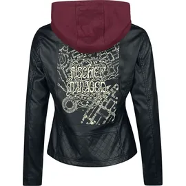 HARRY POTTER Mischief Managed Frauen Kunstlederjacke schwarz S - S