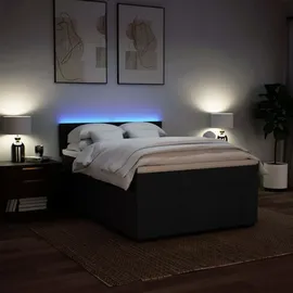 vidaXL Boxspringbett 140 x 200 cm Schwarz
