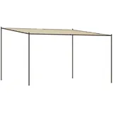 vidaXL Pavillon Beige 4x4 m 180 g/m2 Stoff und Stahl