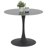 Hela Tische, Esstisch Paola, II - Marmoroptik, Steinplatte-Sintered Stone 16mm Matt schwarz