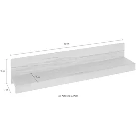 OTTO home Wandregal Silkeborg 90 x 17 x 16 cm Beige