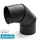 raik Rauchrohrbogen 120 mm Stahlblech 0–90° schwarz