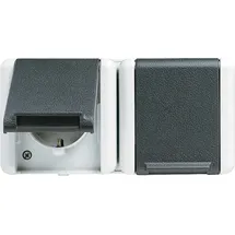 Jung Schuko-Steckdose 2-fach Grau