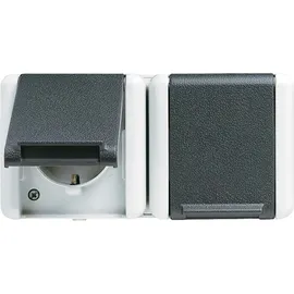 Jung Schuko-Steckdose 2-fach Grau