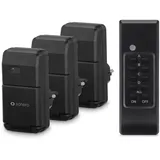 Sonero Funksteckdose 3 St. Schwarz