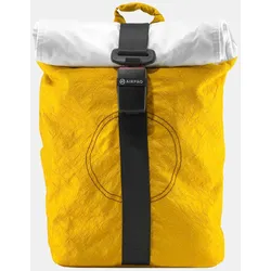 Airpaq Rucksack Rolltop - Weiße Rolle Gelb