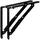 SOTech Klappkonsole 205 x 200 mm Schwarz