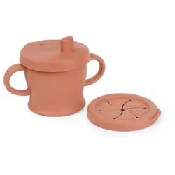 Trink und Snack Tasse - Rostrot