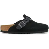 Birkenstock Leder-Clogs "Boston" in Schwarz - 39