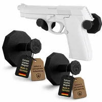 Flexonix Magnetischer Pistolenhalter für Kurzwaffen – Starker Waffenmagnet für Waffenschrank & Tresor – Universal Halterung für Pistolen – Sicher, platzsparend, Made in Germany – 2-teiliges Set