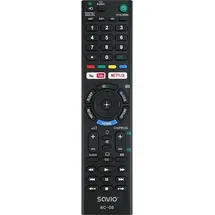 Savio RC-08 Tv Drucktasten, Schwarz