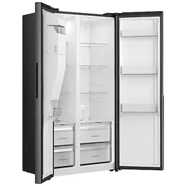 Gorenje NRS917C61BX Side-by-Side (528 l, 1786 mm hoch, Schwarz inox look)