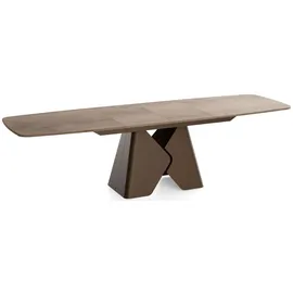 WFL GROUP Vanta 200 x 90 x 76 cm ausziehbar braun/grau