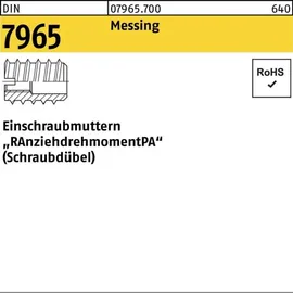 F. REYHER Nchfg. GmbH & Co. KG Einschraubmutter DIN 7965 M 8 x 18 100 Stück