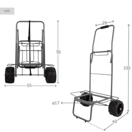 Aktive Strandwagen 62377 Grau