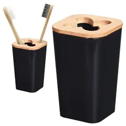 Zahnbürstenhalter (PS-Material, schwarz)