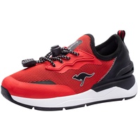 KANGAROOS Unisex-Kinder KD-Cross Sneaker, Fiery Red/Jet Black 6173, 38 EU