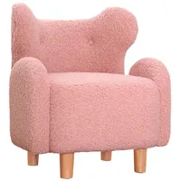 Kindersessel TOBI rosa - Rose/Braun