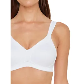 SUSA Bügelloser BH SUSA "2er Pack BH ohne Bügel Topsy", Damen, Gr. 80, Cup B, weiß, Stoff, Obermaterial: 83% Polyester PES. 17% Elasthan EL., BHs