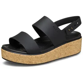 Crocs Herren Brooklyn Cork Low Wedge Sandalen, Black/Black, 41/42 EU