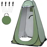 IBVIVIC Pop-up Duschzelt, Umkleidezelt Toilettenzelt Campingzelt mit Tragetasche für Outdoor Strand Angel Camping Wandern, 120x120x190 cm, Grün