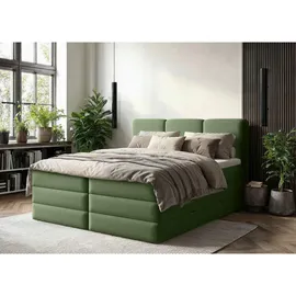 Roller Boxspringbett 180 x 200 cm H2 Grün