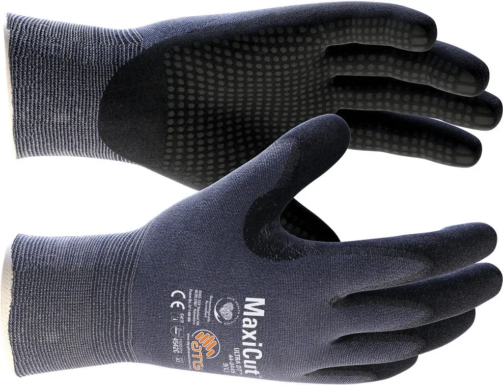 Schnittschutzhandschuh MAXICUT  ULTRA mit Noppen -  8 - grau / schwarz