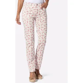 Classic Basics Sieh an! Jeans in ecru-rosenholz-bedruckt | Gr.: 54