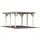 Einzel-Carport 360 x 512 cm transparent tauchgrundiert