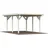 Einzel-Carport 360 x 512 cm transparent tauchgrundiert