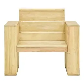 vidaXL Gartenstuhl 89 x 76 x 76 cm imprägniert kiefernholz