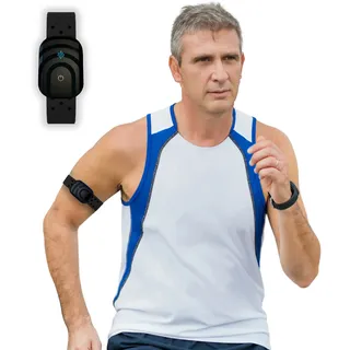 AsVIVA Herzfrequenz-Armband AWS01 Herzfrequenzmesser Armband per Bluetooth & Sensor LED