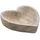 Spetebo Holz Dekoschale natur - 21 cm - Tisch Deko Obst Schale für Valentistag Hochzeit Jahrestag