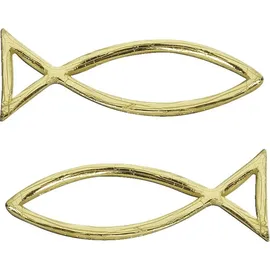 Brunnen Knorr Prandell Wachsfisch 40x13mm gold 2 Stück