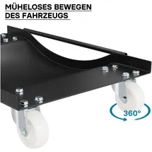 Wiltec Wagenheber Stahl 900 kg mehrfarbig
