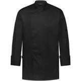 Greiff Gastro Moda Herren Cuisine Kochjacke Regular Fit Schwarz Modell 5598 Größe L - L